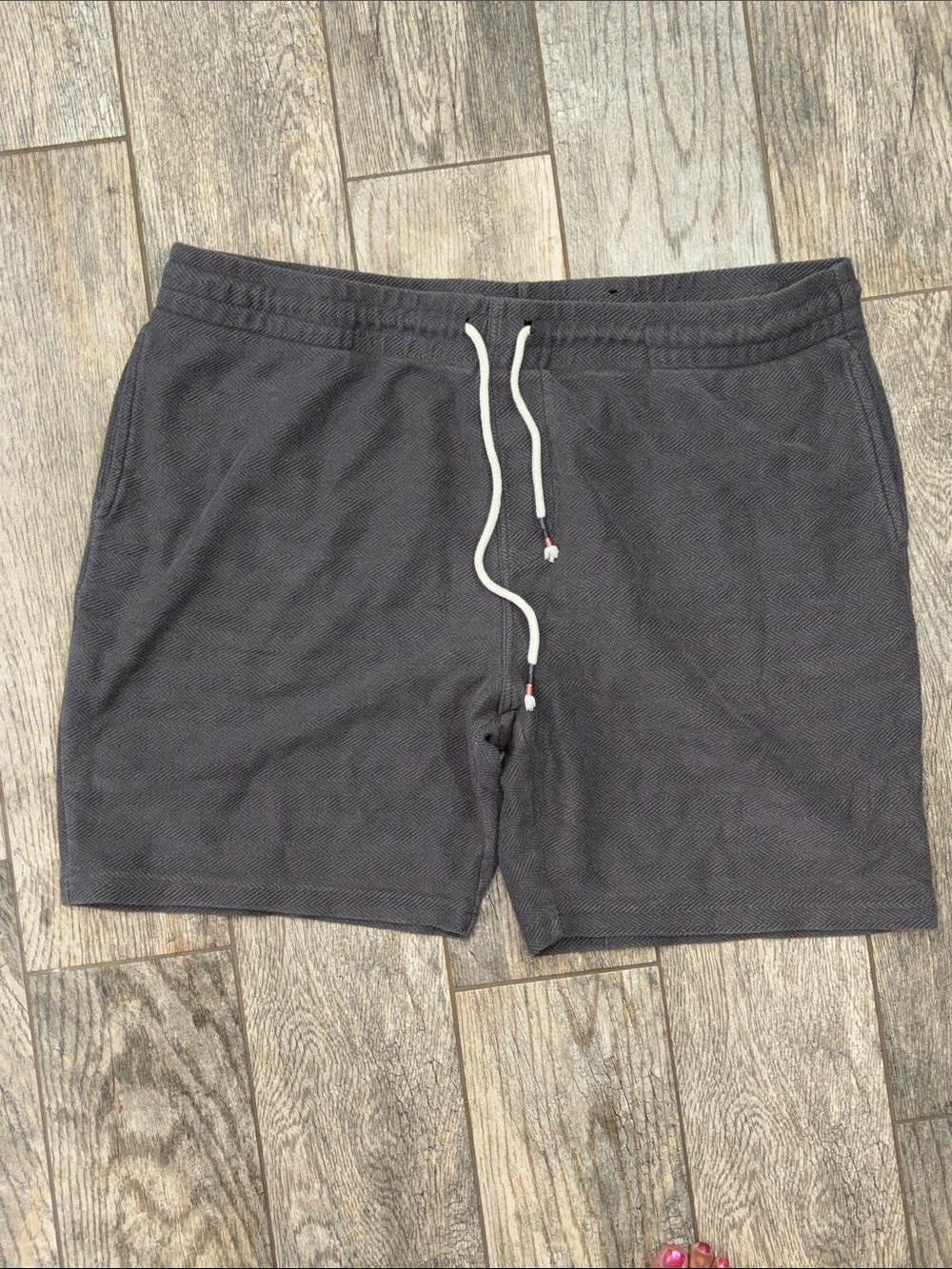 No Boundaries Men's Charcoal Drawstring Athletic Shorts